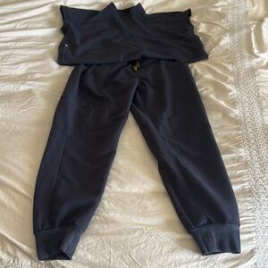 Figs Navy Track Pants & Joggers